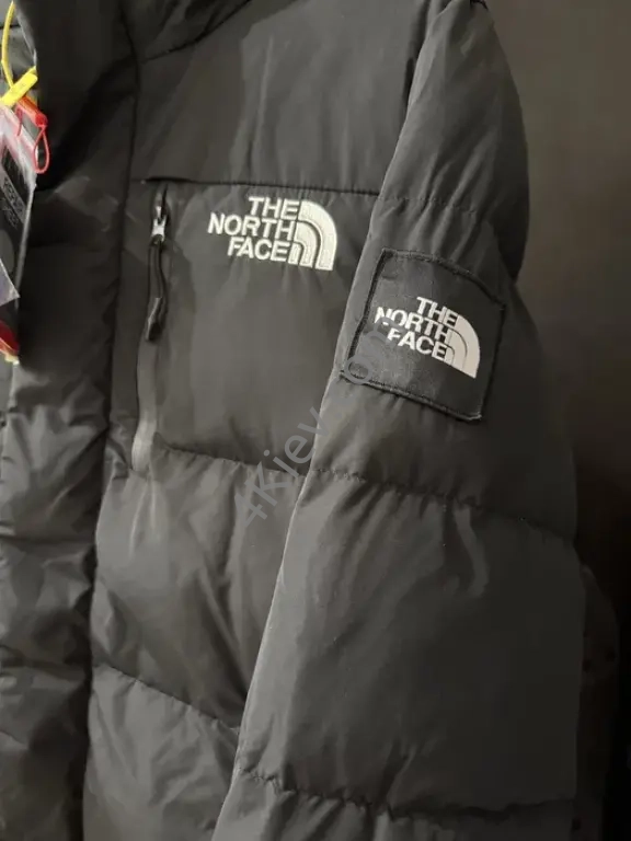 Пуховіки пуховик унисекс the north face черний беж