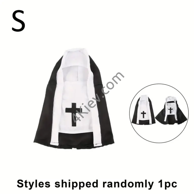 Костюм монахині для котів та малих собак