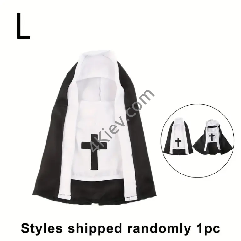 Костюм монахині для котів та малих собак