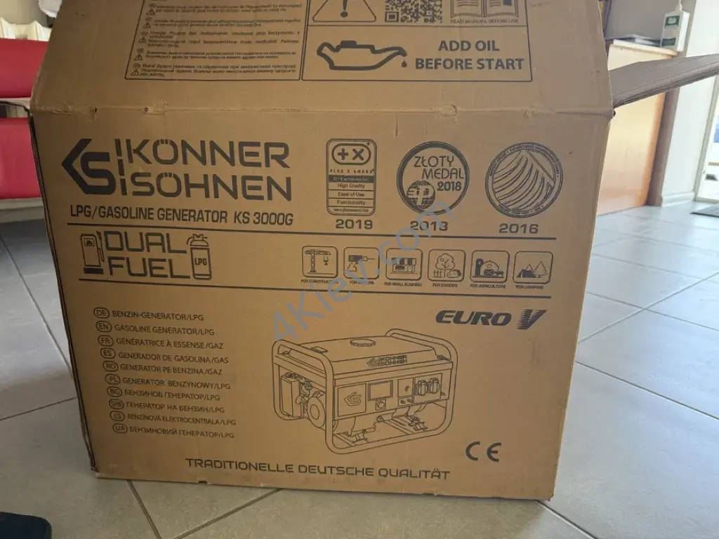Генератор газобензиновий «Könner & Söhnen» KS 3000G