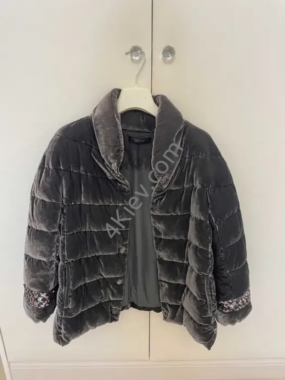 Велюрова утеплена куртка Twin-set M