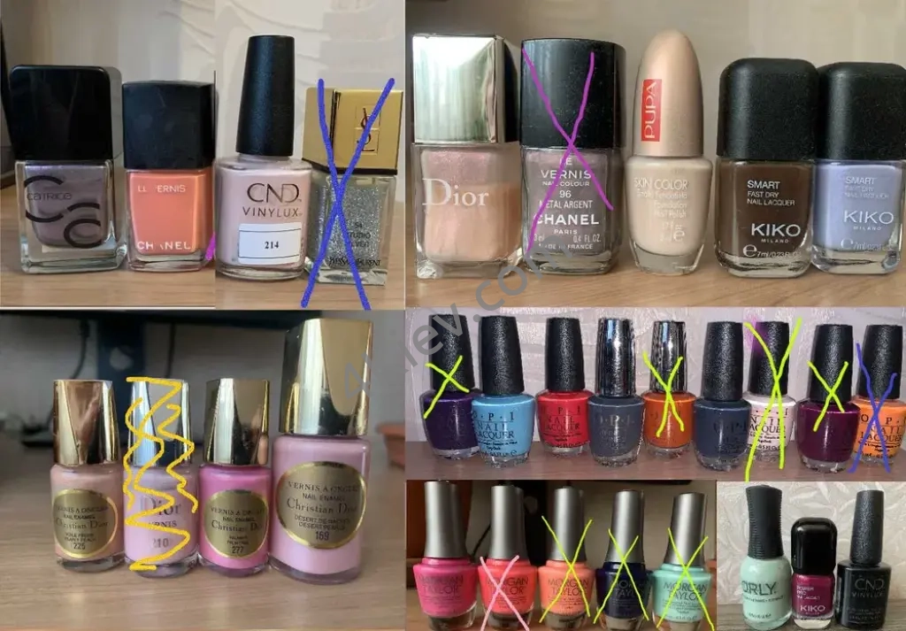 Лак для ногтей Morgan Taylor OPI ORLY CND Chanel KiKo Pupa Dior Catric