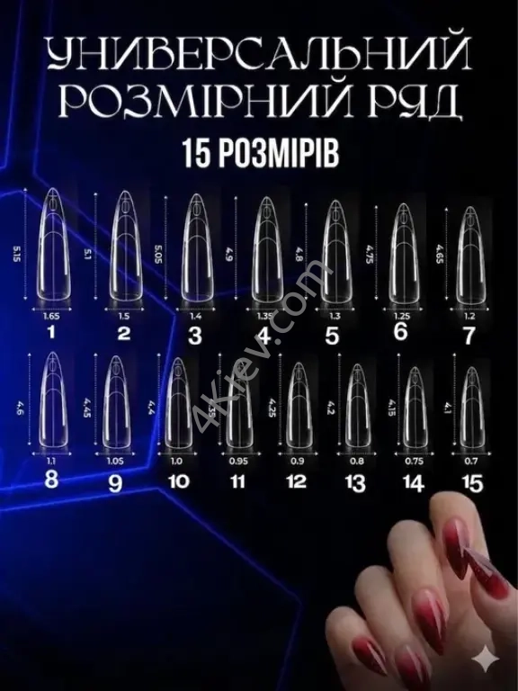 Набір верхніх форм сендвіч (квадрат, стилет, мигдаль)
