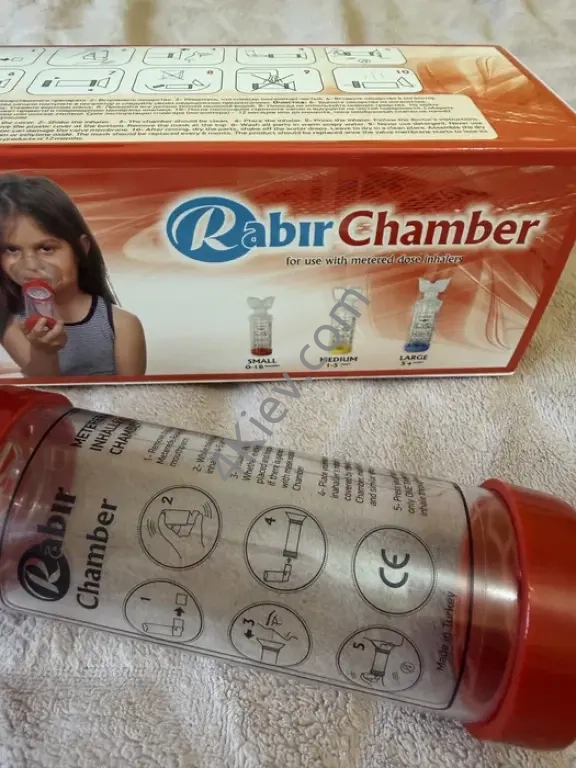 Інгалятор спейсер Rabir Chamber для дітей 0-18 місяців червоний