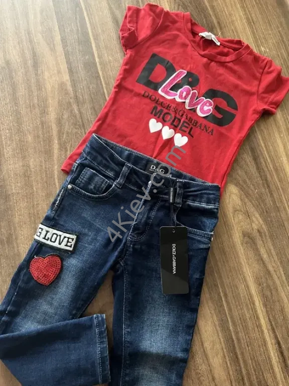 Джинсы і футболка Dolce Gabbana
