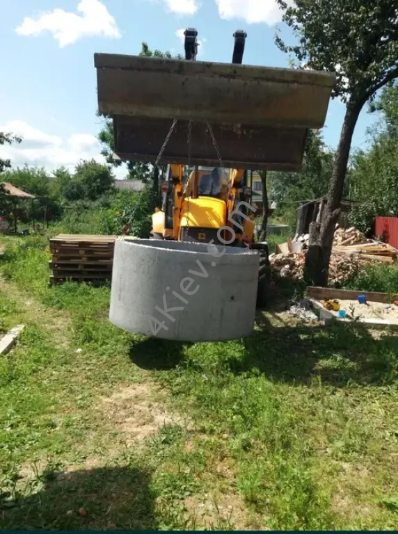 Кільца бетонні кс 2.0. Зливна яма. Доставка маніпулятором