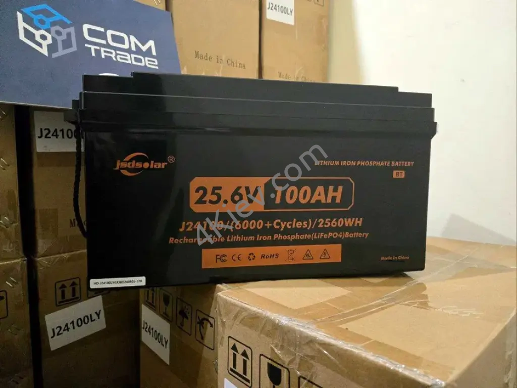 Акумуляторна батарея Jsdsolar 24v100ah (J24100) LiFePO4 25.6 В 100А·г