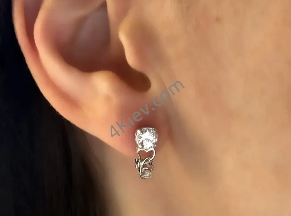 Сережки з Серцями