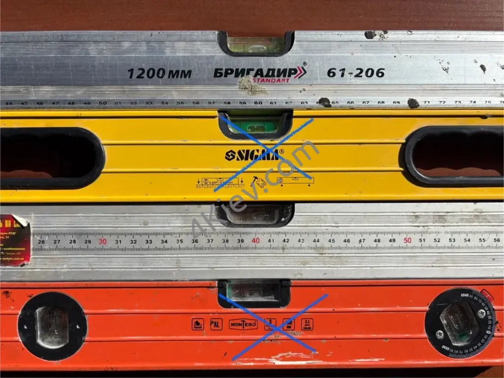 Рівень будівельний 120 см, 80 см