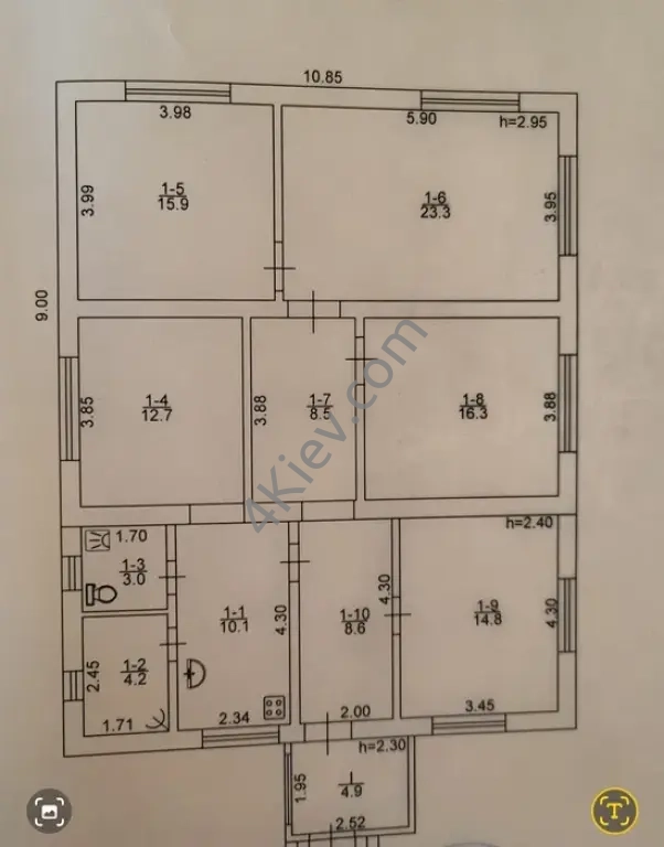 Добротний будинок з ділянкою 10 соток
