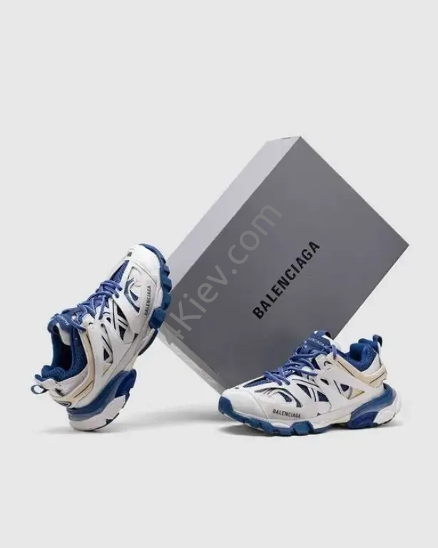 Кросівки Balenciaga Track 3.0 Worn Out White/Blue premium