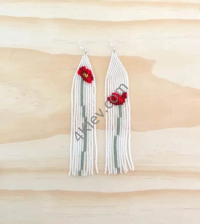 Сережки з бісеру