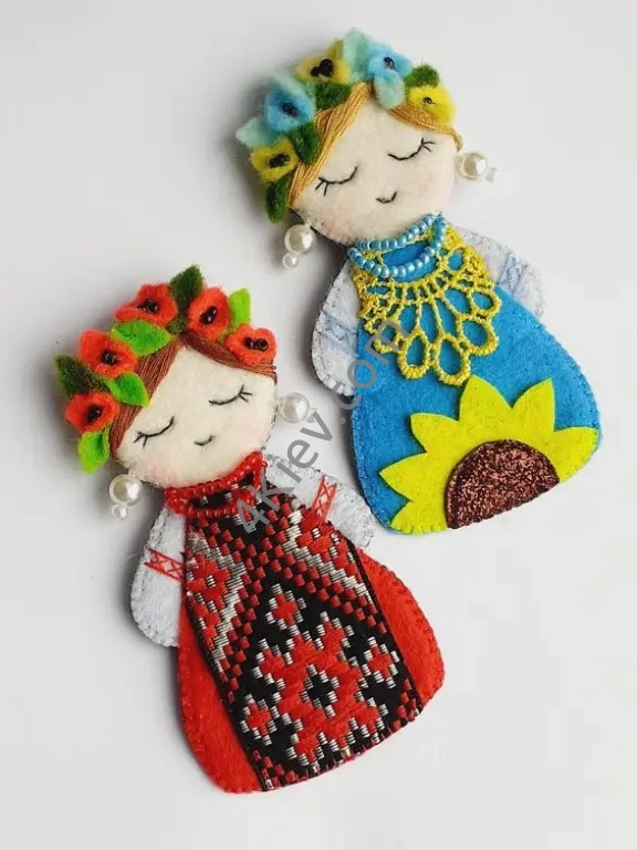 Україночка-лялька з фетру