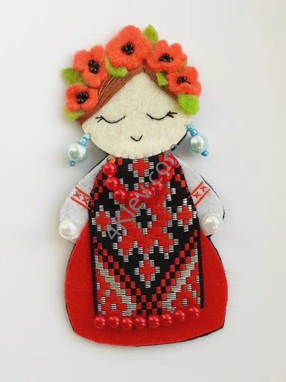 Україночка-лялька з фетру