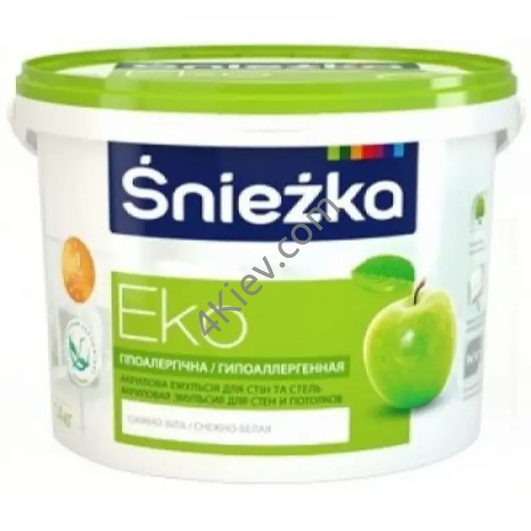 Снєжка Еко сніжно-біла фарба інтер'єрна