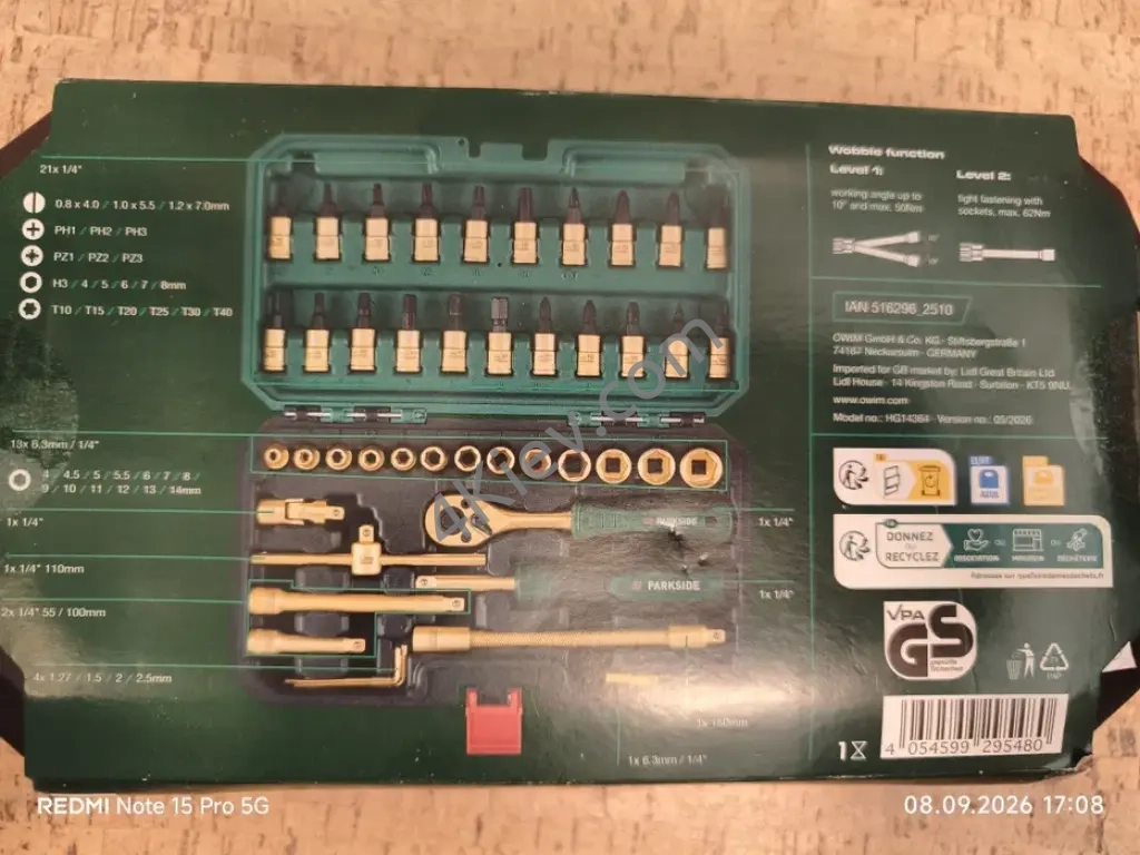 Набір головок Parkside Limited Edition