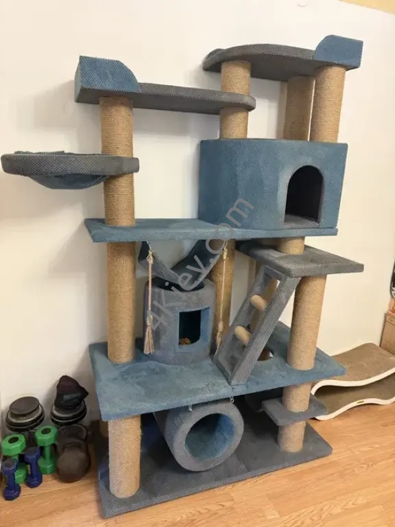 когтеточка, ігровий комплекс для котів, пентхауз коти будинок дряпалка