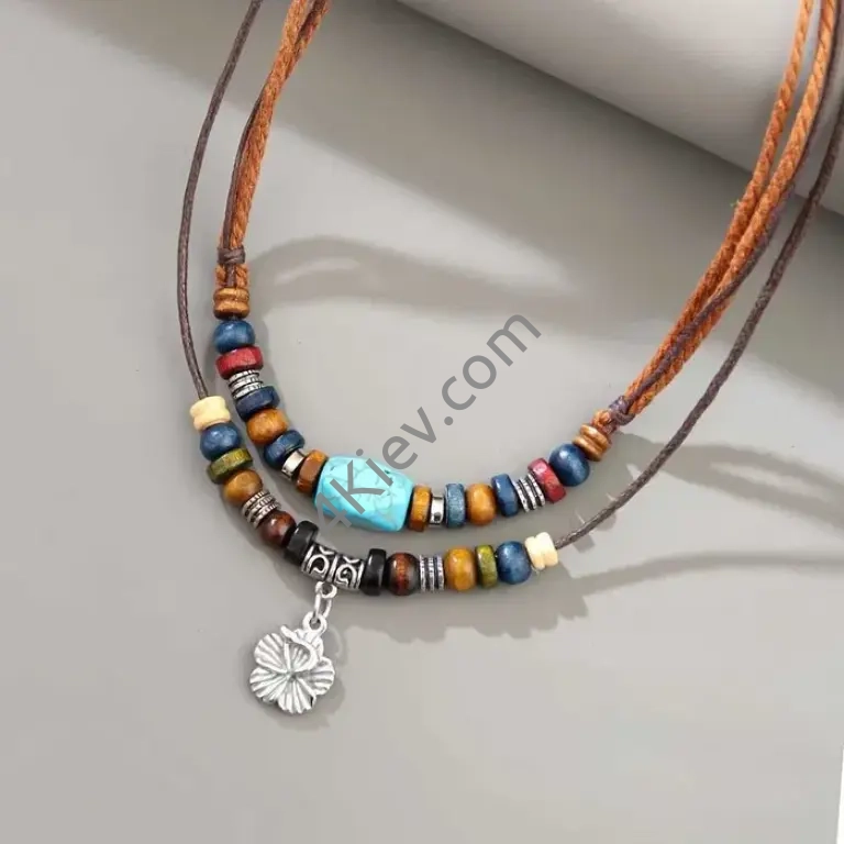 Винтажное этническое ожерелье