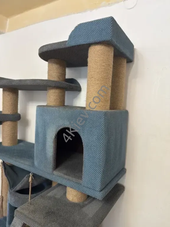 когтеточка, ігровий комплекс для котів, пентхауз коти будинок дряпалка