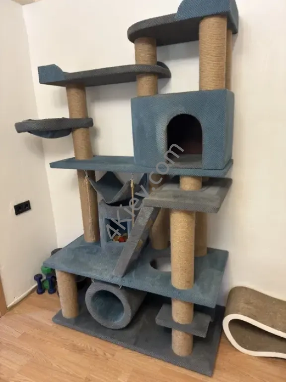 когтеточка, ігровий комплекс для котів, пентхауз коти будинок дряпалка