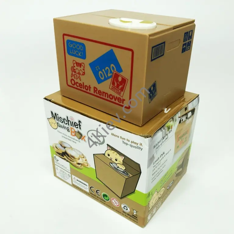 Дитяча сейф скарбничка злодюжка монет у коробці