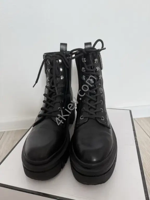 Женские ботинки высокие Guess оригинал! Черные