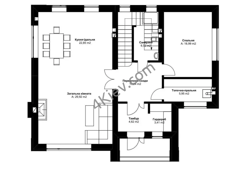 Cтильний двоповерховий будинок