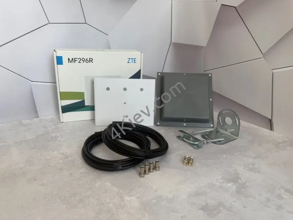 Стаціонарний 4G WiFi роутер ZTE MF296R + Антена MiMo 2x2 17дб
