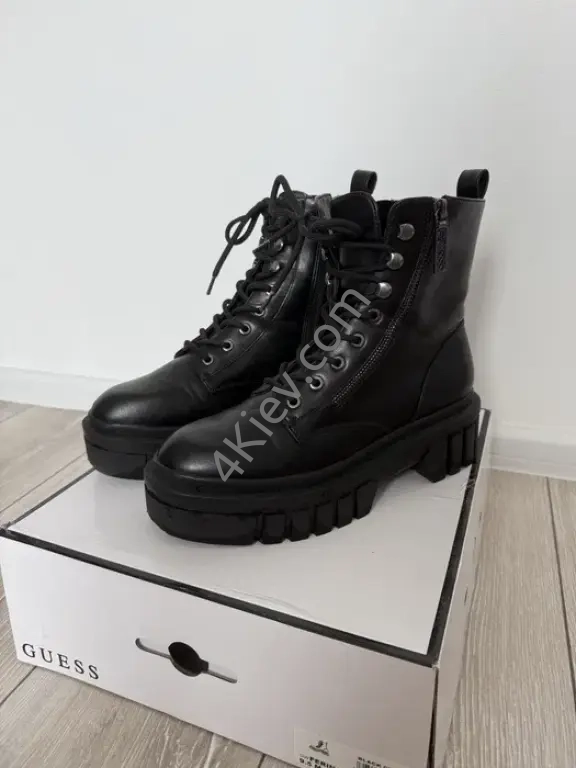 Женские ботинки высокие Guess оригинал! Черные