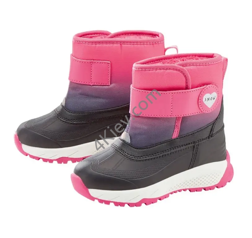 Чоботи дитячі зимові Lupilu 27 розмір рожевий