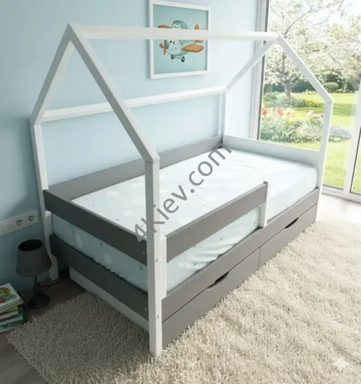 Ліжко кровать детская підліткове домик будиночок монтессорі горище