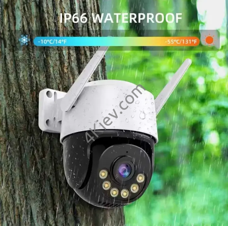 Поворотная уличная камера 8 мп 4K HD ICsee ptz IP с функцией слежения