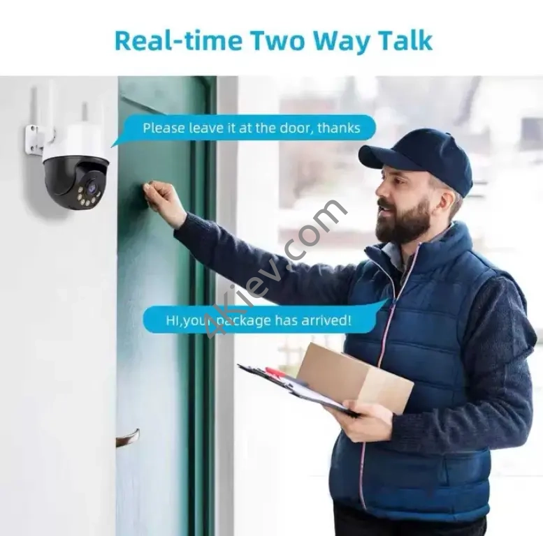 Поворотная уличная камера 8 мп 4K HD ICsee ptz IP с функцией слежения