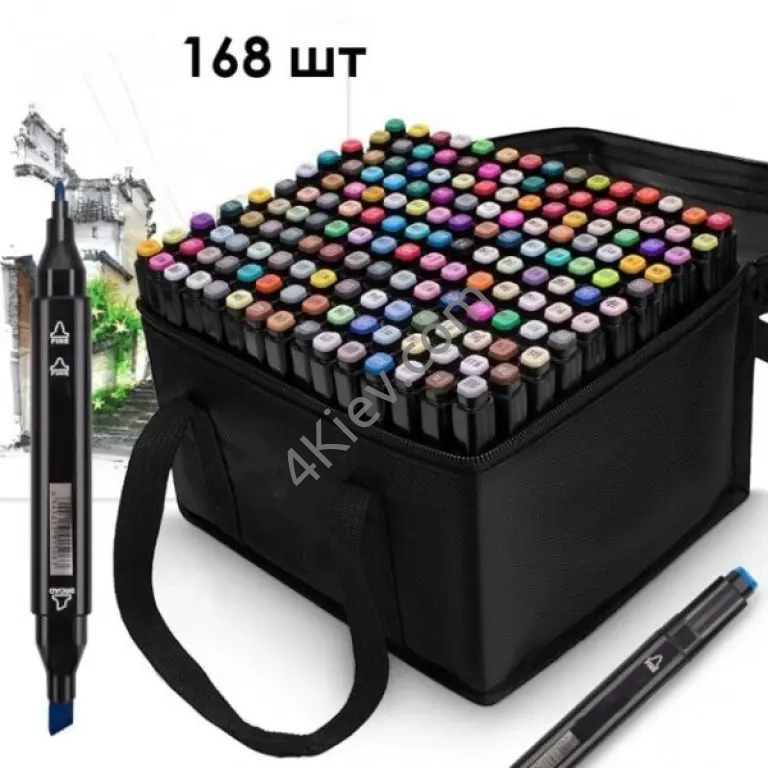 Набір маркерів для малювання Touch 168 шт./уп. двосторонні професійні фломастери для художників