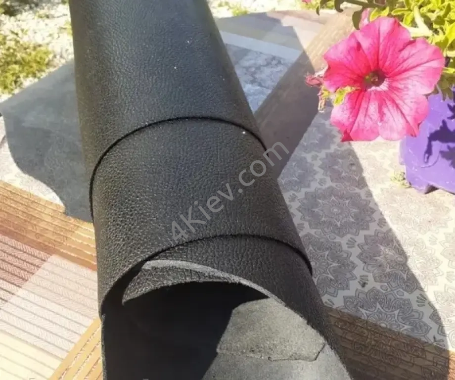 натуральна італійська шкіра флотар чорна на handmade