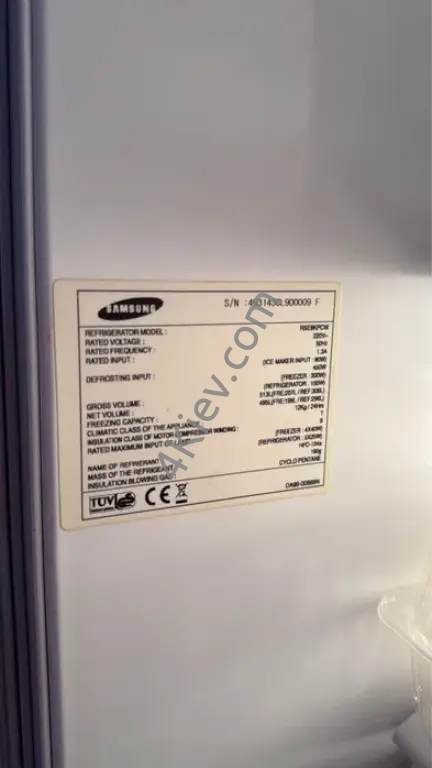 Холодильник Samsung RSE8KP8W (Side-by-Side, білий)