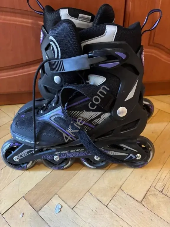 Ролики Rollerblade, розмір 39, чорні з фіолетовим