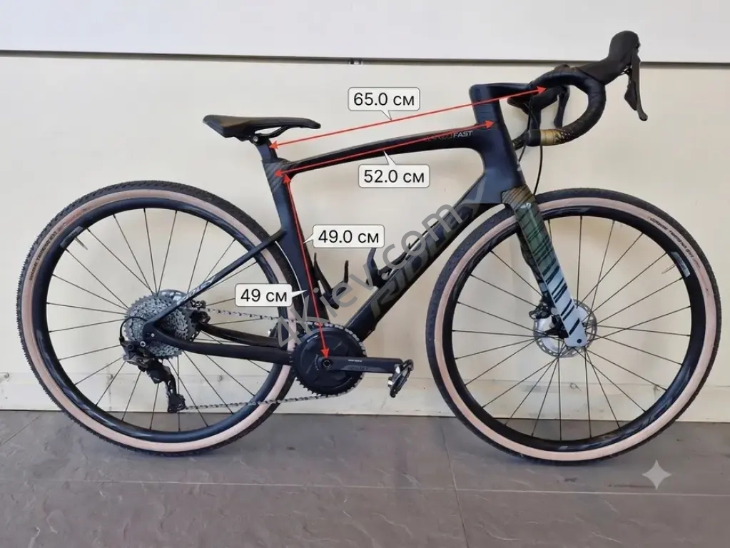 Ridley KANZO FAST GRX 2024 Carbon гревел велосипед BLACK/GREEN TIGER