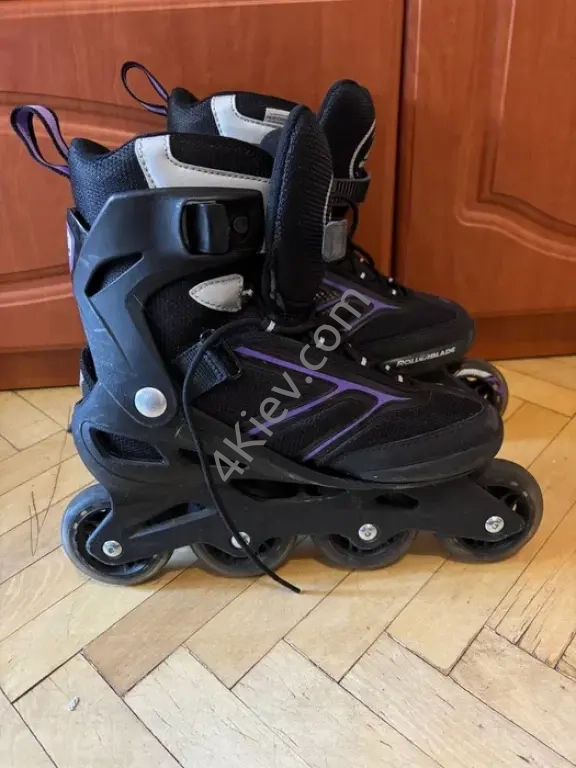 Ролики Rollerblade, розмір 39, чорні з фіолетовим