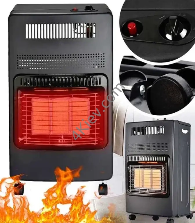 Газовий обігрівач переносний 4,2 кВт,керамічний з редуктором і шлангом