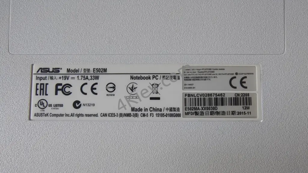 Asus e 502m ноутбук