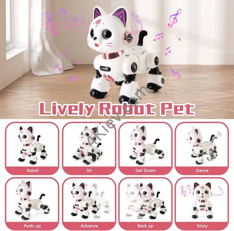 STEMTRON Robot Cat ‑ Programmable Interactive Toy